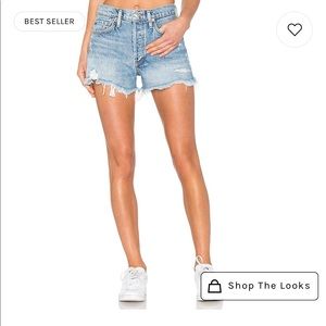Agolde Parker Vintage Cut Off Short in Swapmeet